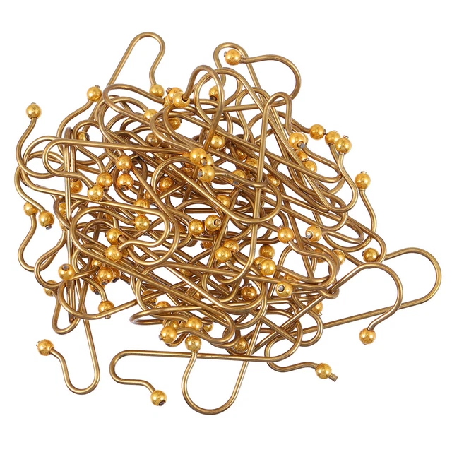 Crochets D'Ornement De Noël, 100 PCS Attache Crochet Boule De Noel Crochet Pour Boule De Noel Crochets Pour Decoration De Noels Or 98551752