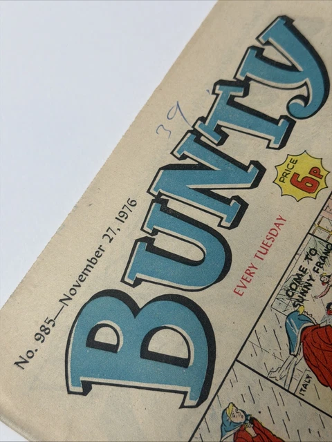 BUNTY COMIC - NOVEMBER 27th 1976 - 50th Birthday Gift -Vintage 70s ...