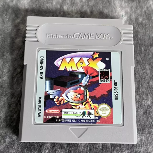 Max Nintendo Game Boy Color Advance Game Cart Only Genuine Rare Platformer