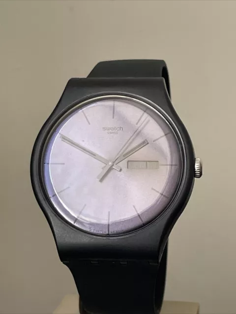 Swatch new gent deals black rebel