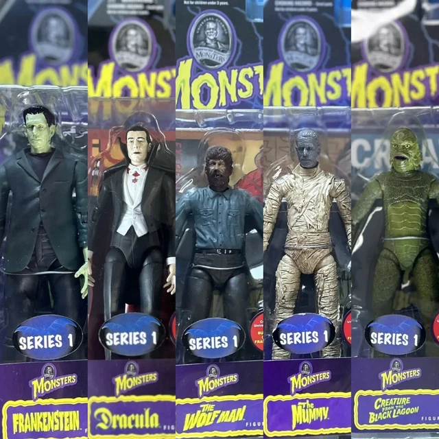 Monster Figure UNIVERSAL MONSTERS (SERIES 1) Action Figures Complete Set x 5 By Toy ...
