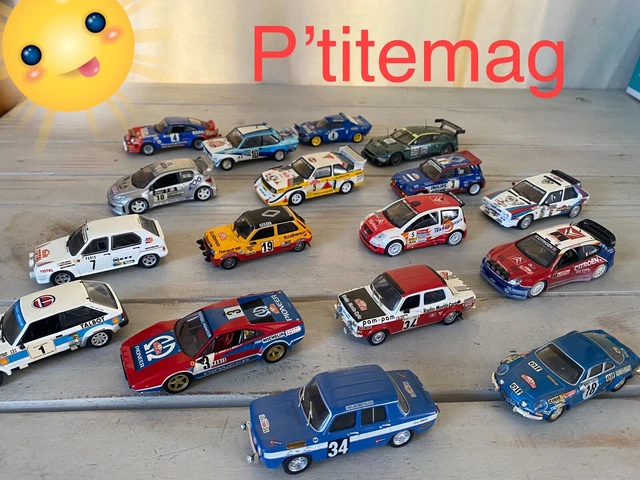 Lot N23 Gros lot voitures RALLYE 1:43 Altaya,Ixo? . Toutes marques.