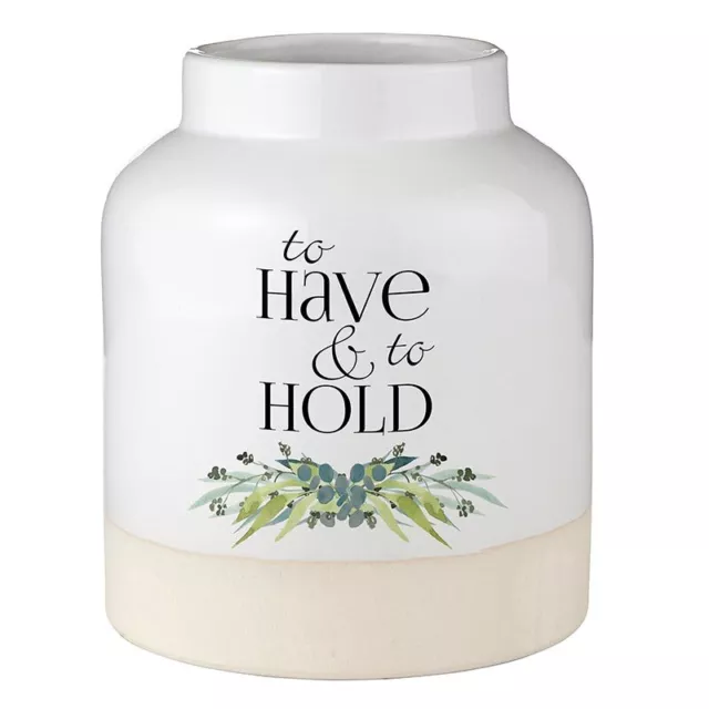 Ceramic Bouquet Vase Decorative Flower Clay Vases 8 inch H Have & Hold Pack of 2