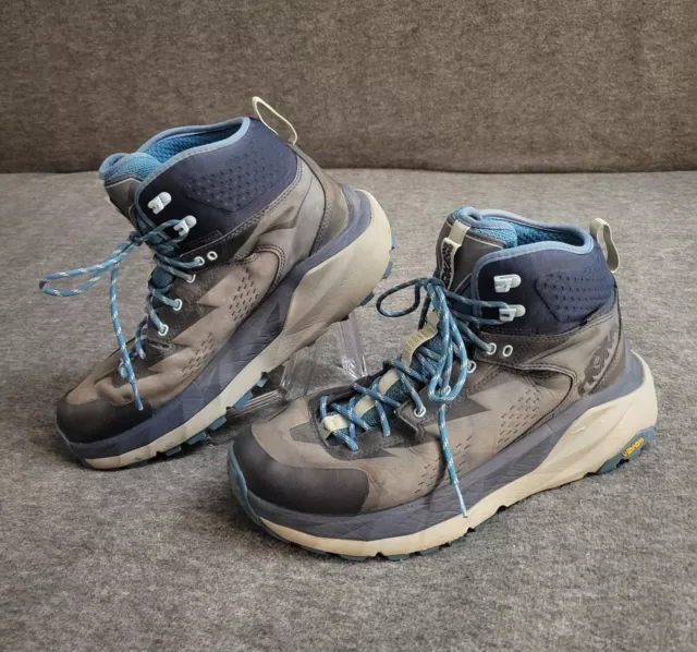HOKA ONE ONE Women's Hiking Shoes W Kaha GTX Vibram Gore-Tex Boots Blue ...