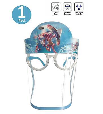 Kids Face Shield Safety Visor Protector Unisex Washable Reusable Princesess 1 Pc