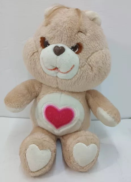 Vintage Care Bears Tenderheart Bear 16" Stuffed Plush Animal Kenner 1983