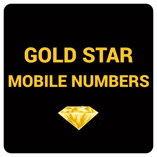 Sim Card Gold Easy Numero Di Cellulare Golden Memorable Platino Vip Uk Pay As You Go