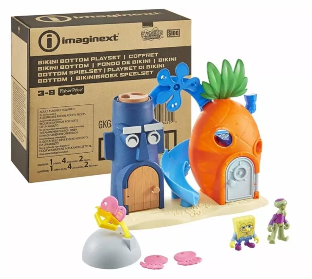 Imaginext Bob L'Éponge Bikini Bas Amazon Exclusif 3 " Figurine Série Set de Jeux