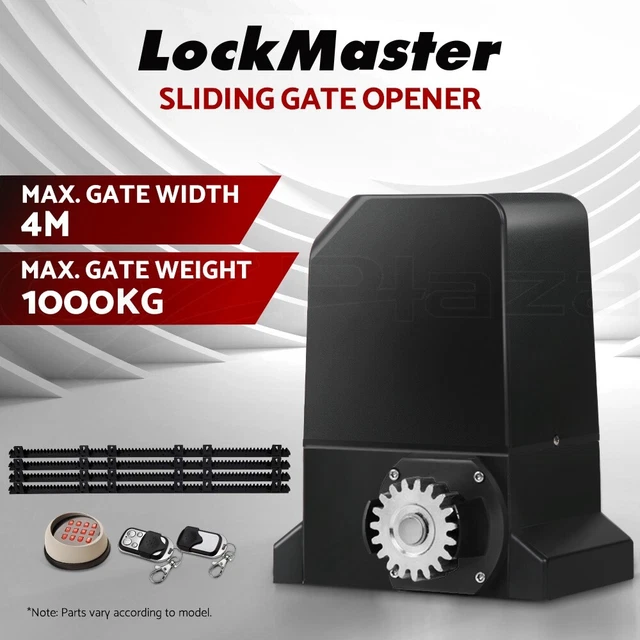 LOCKMASTER ELECTRIC SLIDING Gate Opener 1000KG Automatic Keypad Remote
