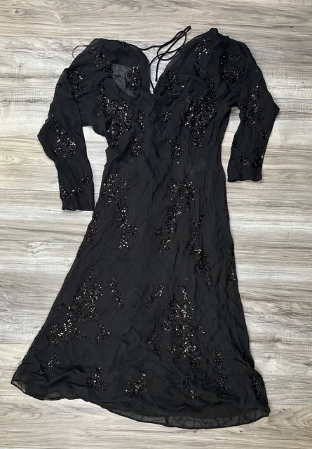 NWT ZARA BASIC collection rose gold sequin midi dress w/ slit and beaded straps $19.00 - PicClick NWT ZARA BASIC collection rose gold sequin midi dress w/ slit and beaded straps $19.00 - PicClick