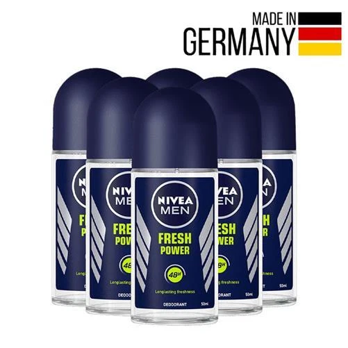 Nivea Men Frais Puissance Roll-On Déodorant Max Protection Propre Scent Lot De 6