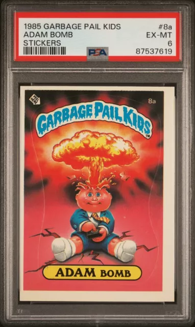 1985 Garbage Pail Kids 8a Adam Bomb PSA 6