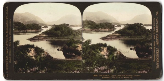Stereo-Fotografie H.C. White Co., Bennington / Vermont, Ansicht Killarney / Ire