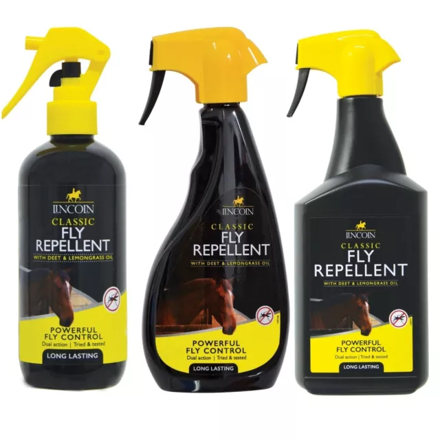 Lincoln Classic Fly Repellent Liquid powerful long lasting dual action formula