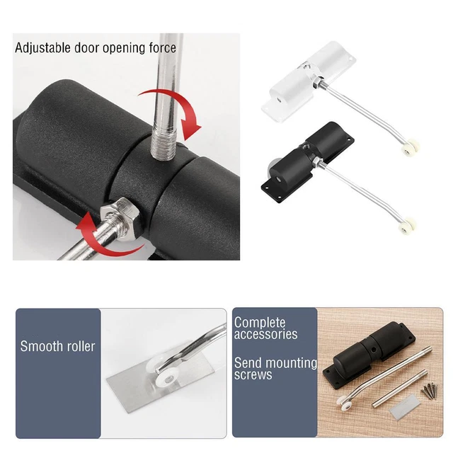 1x Automatic Door Closer Zinc Alloy Safety Spring Door Door H Closer Q7S6
