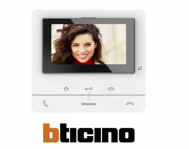 Bticino Videocitofono 2 Fili Vivavoce Colori Classe 100 V16B 344652 Solo Monitor