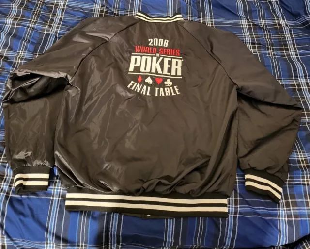 RARE!! 2008 - World Series Of Poker Final Table Bomber Jacket GREAT CONDITION!!