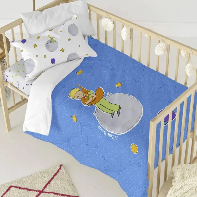 Housse de couette + taie d'oreiller Le Petit Prince - Accolade 100% coton