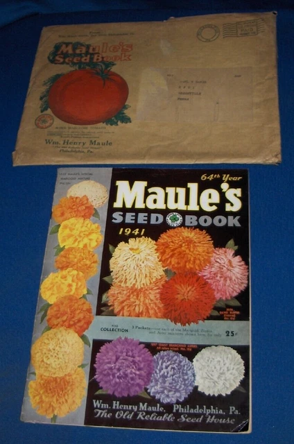 Wm. Henry Maule Garden & Flower Seed Catalog 1941 Philadelphia PA Agriculture