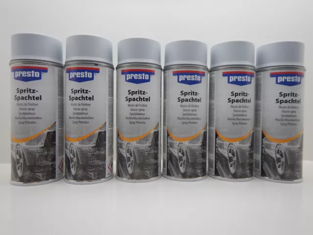 6x PRESTO SPRAYDOSE SPRAY Spritzspachtel Spritzfüller SPACHTEL 308127 400ml