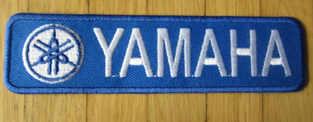 Aufnäher / Aufbügler/ Patch: YAMAHA - Logo &  Schriftzug - blau