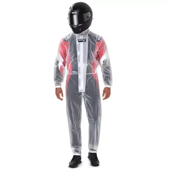 Sparco T-1 Evo Kart Waterproof Over-suit For Wet Weather Karting Race XS