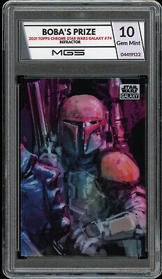 2021 Topps Chrome Star Wars #74 Boba's Prize MGS Graded 10 Gem Mint Refractor