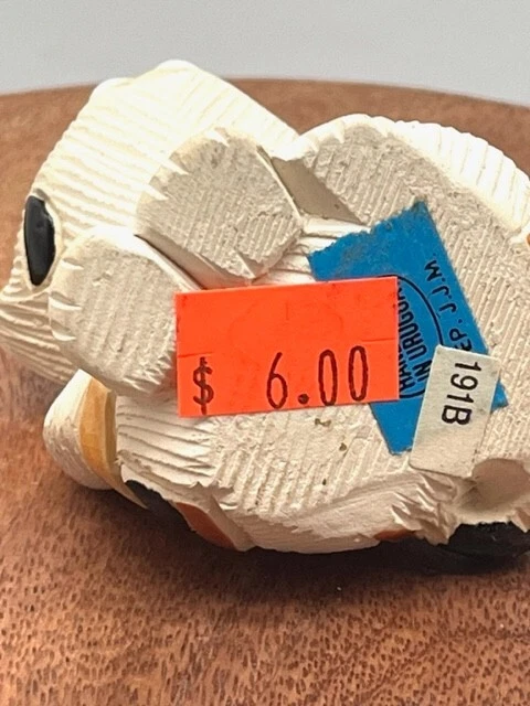 Artesania Rinconada Hand Made Calico Cat Figurine Uruguay