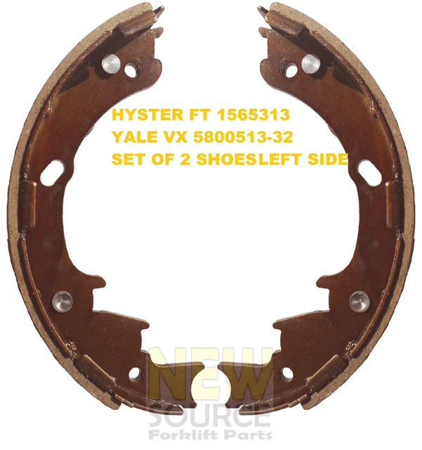 1565313 Hyster Vx  5800513-32 Yale Ft Brake Shoe Set Of 2 Left Side