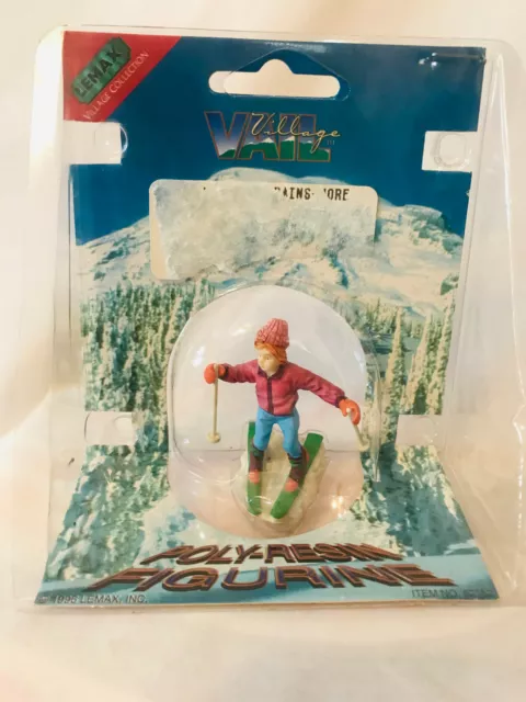 Lemax Vail Village 1996 Child Skier Poly-Resin Figure Retired