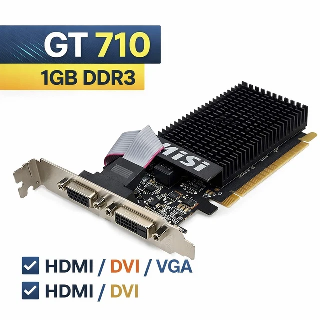 MAXSUN NVIDIA Geforce GT 1030 2Go GDDR5 Carte Graphique ITX GPU Mini