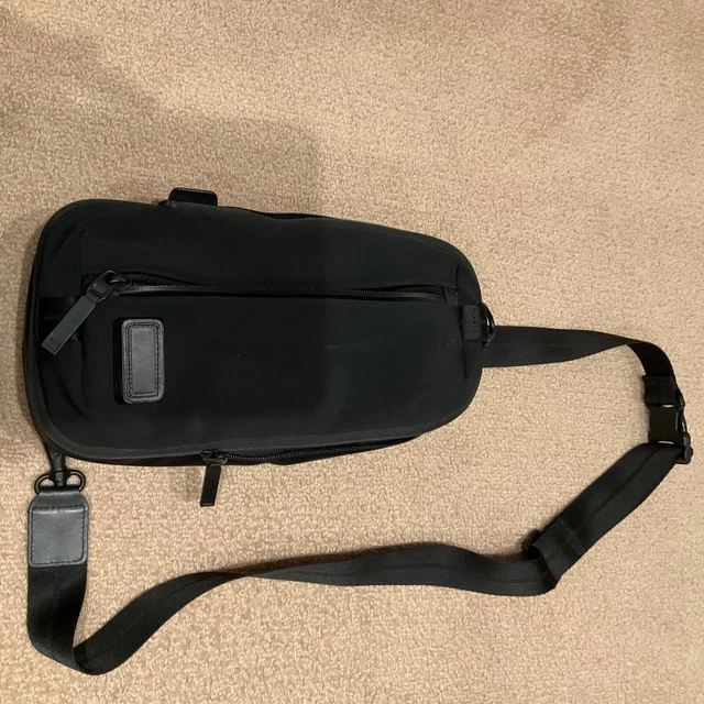TUMI Compact Sling Crossbody Day Bag Black Ballistic Nylon
