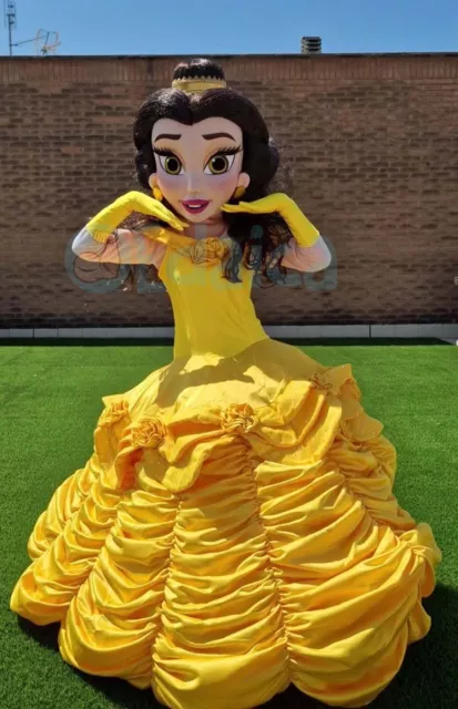 Mascotte Principessa Belle Deluxe de la Bella e La Bestia costume professionale 3