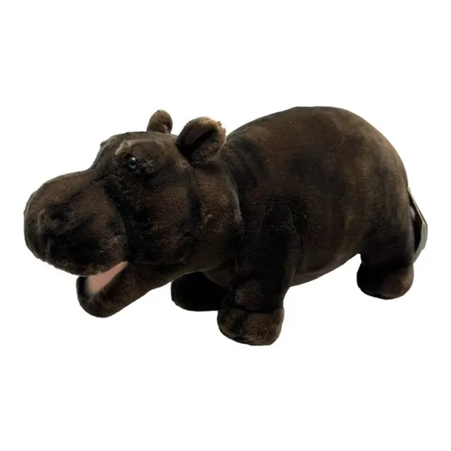 Fao Schwarz 18 Inch Handcrafted Hippo Plush Stuffed Animal by Hansa