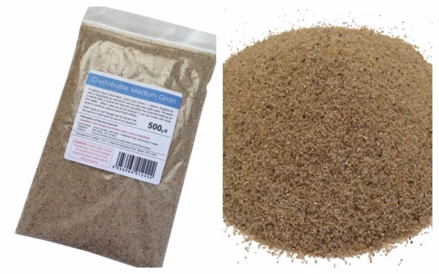 500g Natural Colour Silica Sand - Medium Grain * Suitable for Aquariums