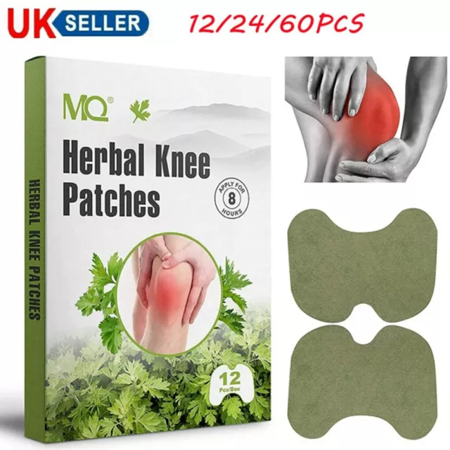 12-60pc Wormwood Moxa Hot Moxibustion Knee Pain Relief Patch Plaster Sticker Pad