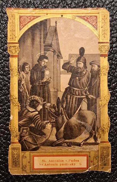 Altes Andachtsbild, o. J., Hl. Antonius von Padua, Holy Card