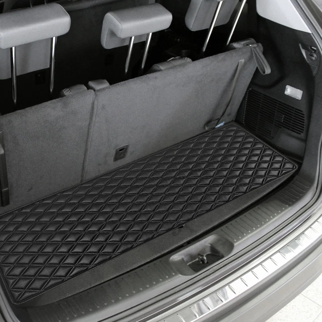 Heavy Duty Cargo Liner Mat Faux Leather 14" Flat Stripe SUV Truck  Carbon Black