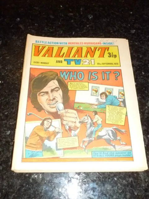 VALIANT & TV21 Comic - Date 23/09/1972 - Inc "STAR TREK" Adventure - UK Comic