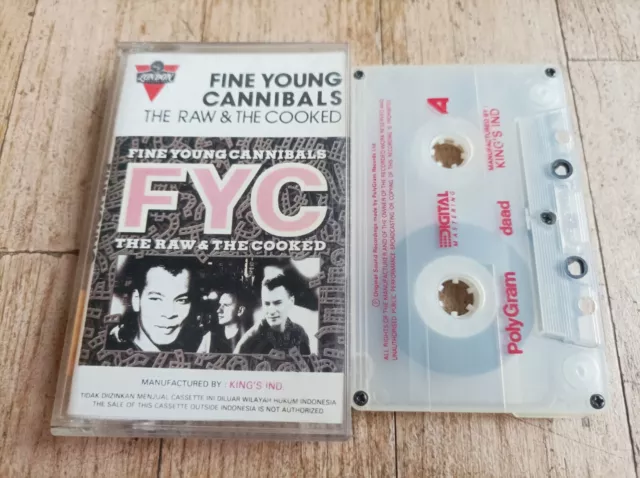 Fine Young Cannibals The Raw & The Cooked Cassette Audio Tape Official Indonesia