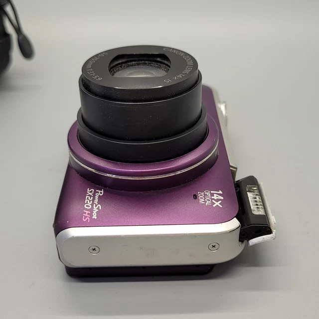 Canon PowerShot SX220 HS 12,1 megapixel fotocamera digitale compatta viola testata 14