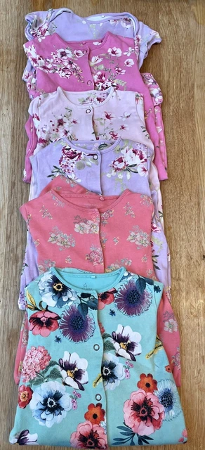 NEXT Pacchetto tute floreali 6-9 mesi bambina