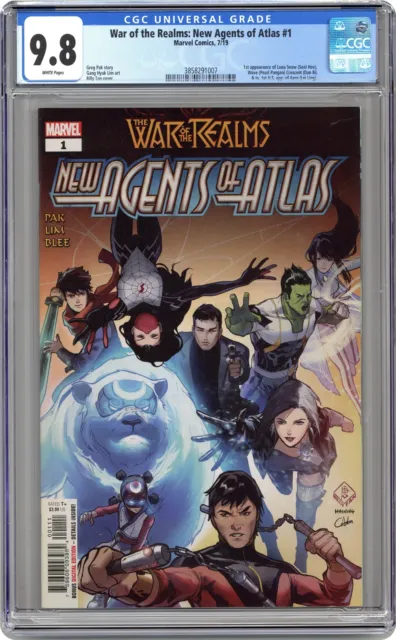 War of the Realms New Agents of Atlas 1A Tan CGC 9.8 2019 3858291007