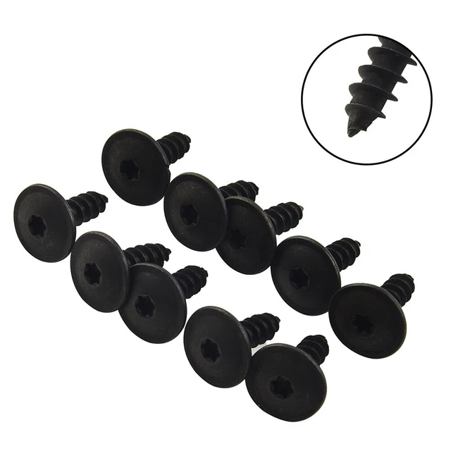 10x Torx Vite Paraurti Motore Copertura Scudo Motore Vassoio Clip Fissaggio Kit Contenitore