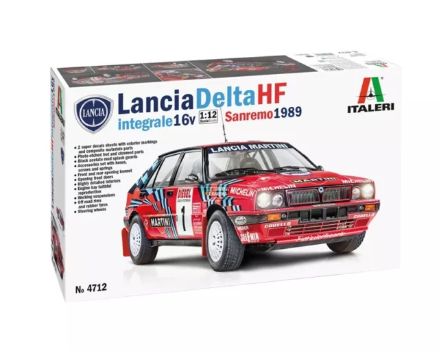 Italeri Lancia Delta HF Integrale Sanremo 1989 1:12 4712 modellismo