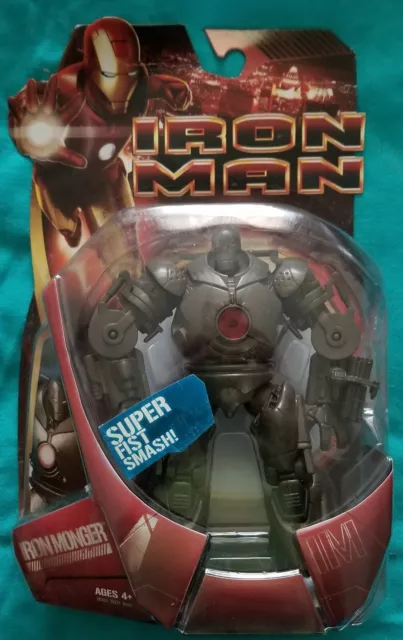 Iron Man Movie SUPER FIST SMASH MONGER Action Figure Hasbro Blue 2008 Marvel