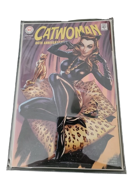 Catwoman 80th Anniversary Spectacular #1 variant cover J Scott Campbell 1960s NM