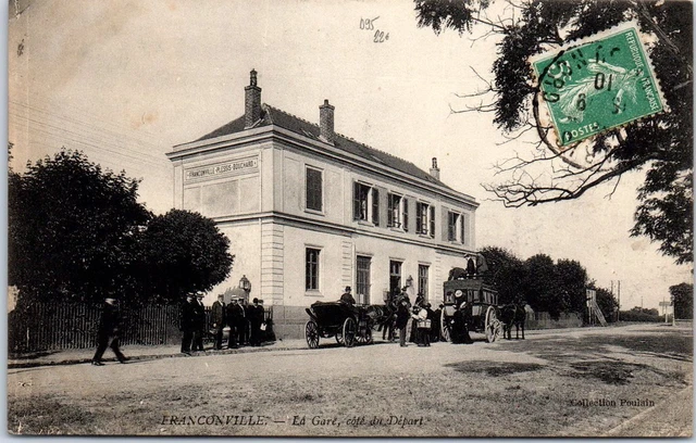 95 FRANCONVILLE - la gare cote du depart.