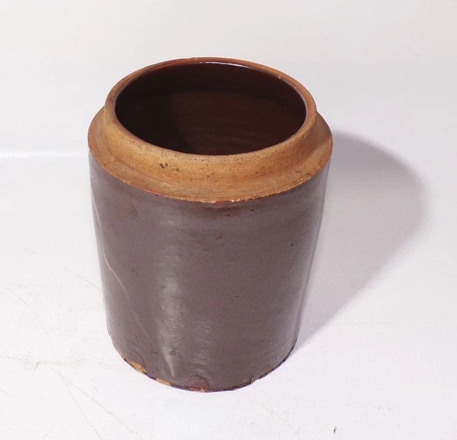 Vecchio Terracotta Contenitore Piccolo Vaso Contadino Decorazione Vintage
