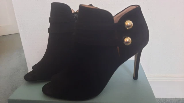Kurt geiger peep toe boots hot sale